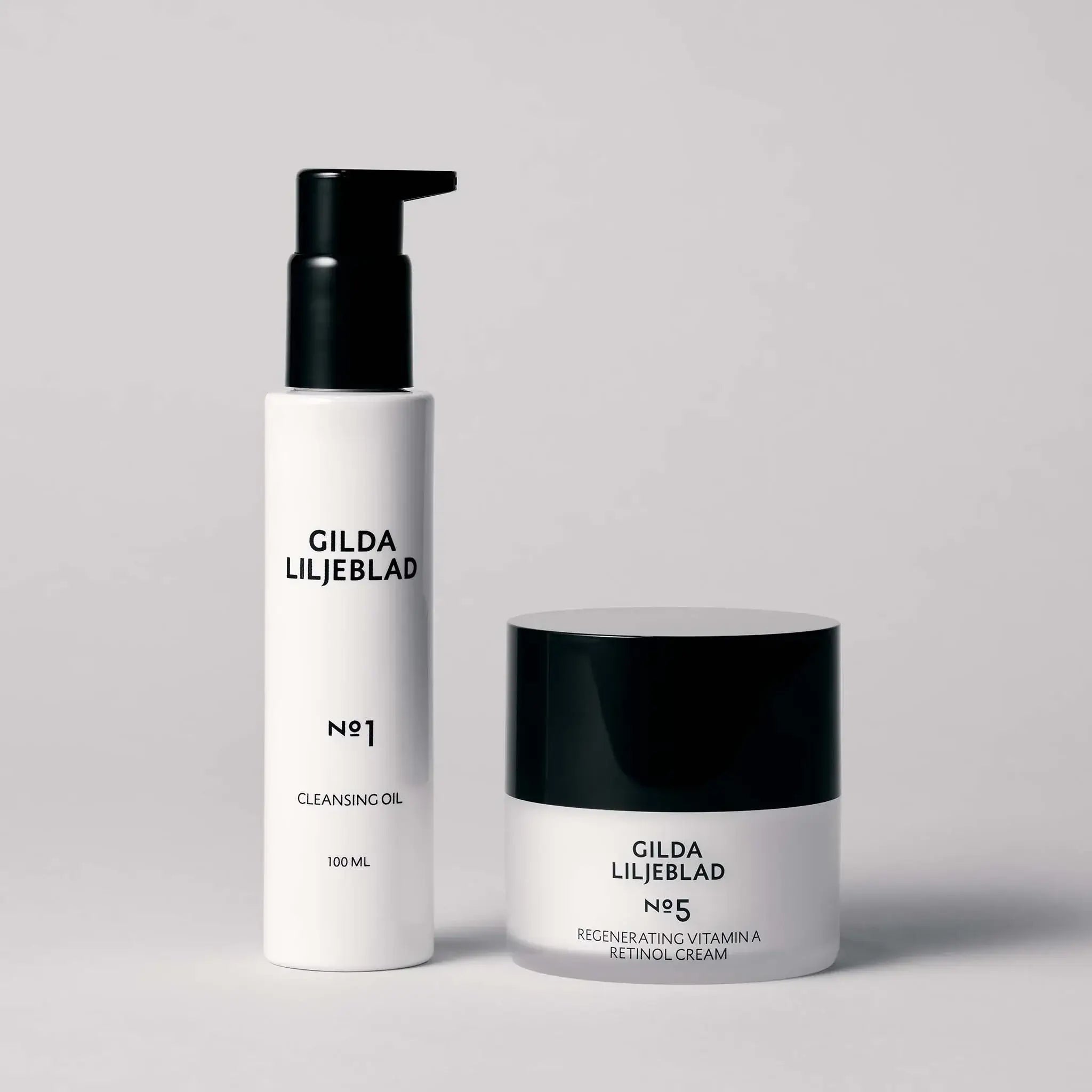Šetrný čistící olej + Regenerační krém s retinolem a vitamínem A