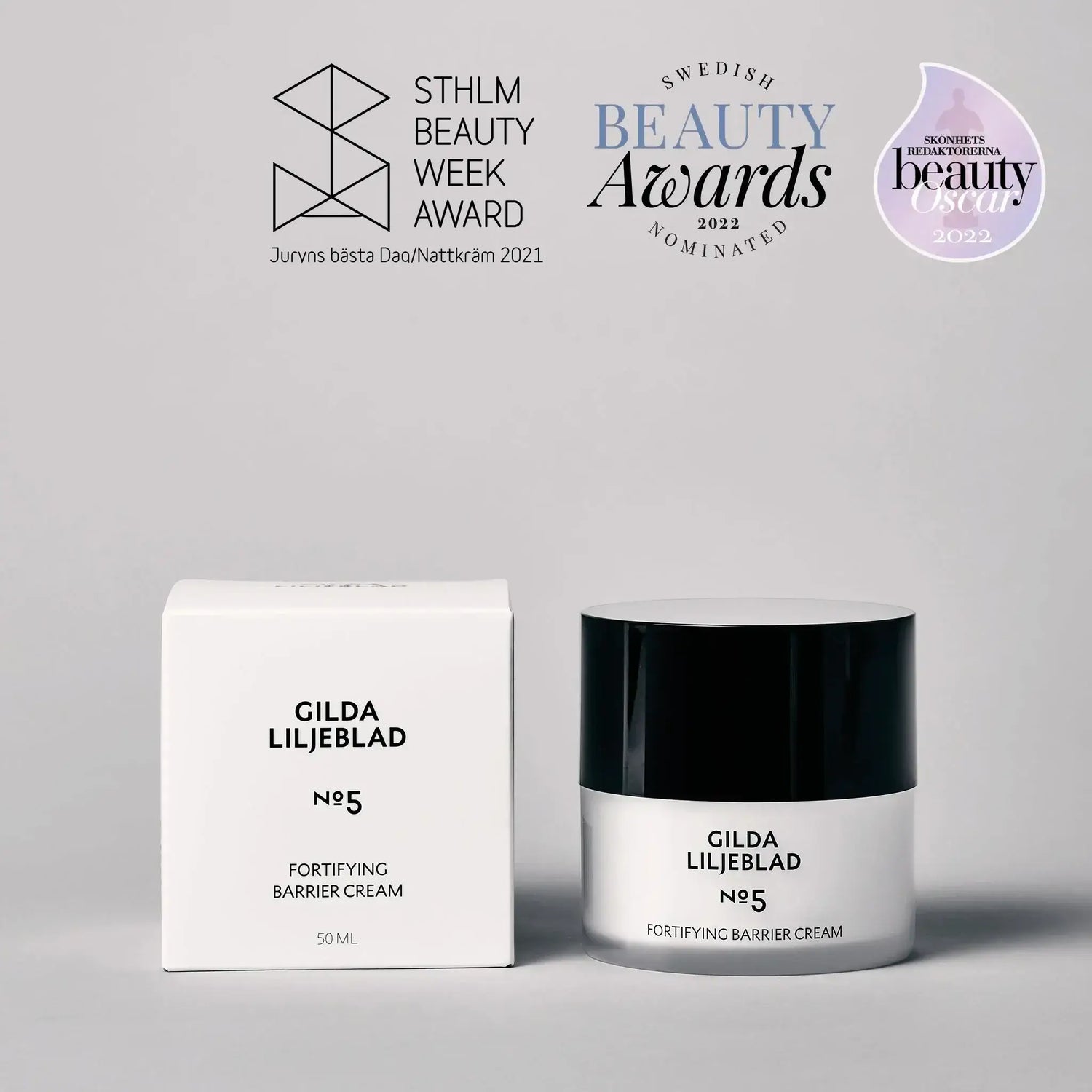 Gilda Liljeblad No5 cram pro posílení kožní bariéry, beauty ocenění.