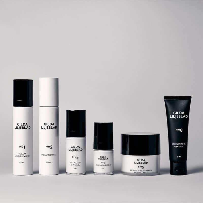 Přírodní kosmetika Gilda Liljeblad zaměřená na zero waste péče o pleť, obaly bez plastů a udržitelné ingredience.