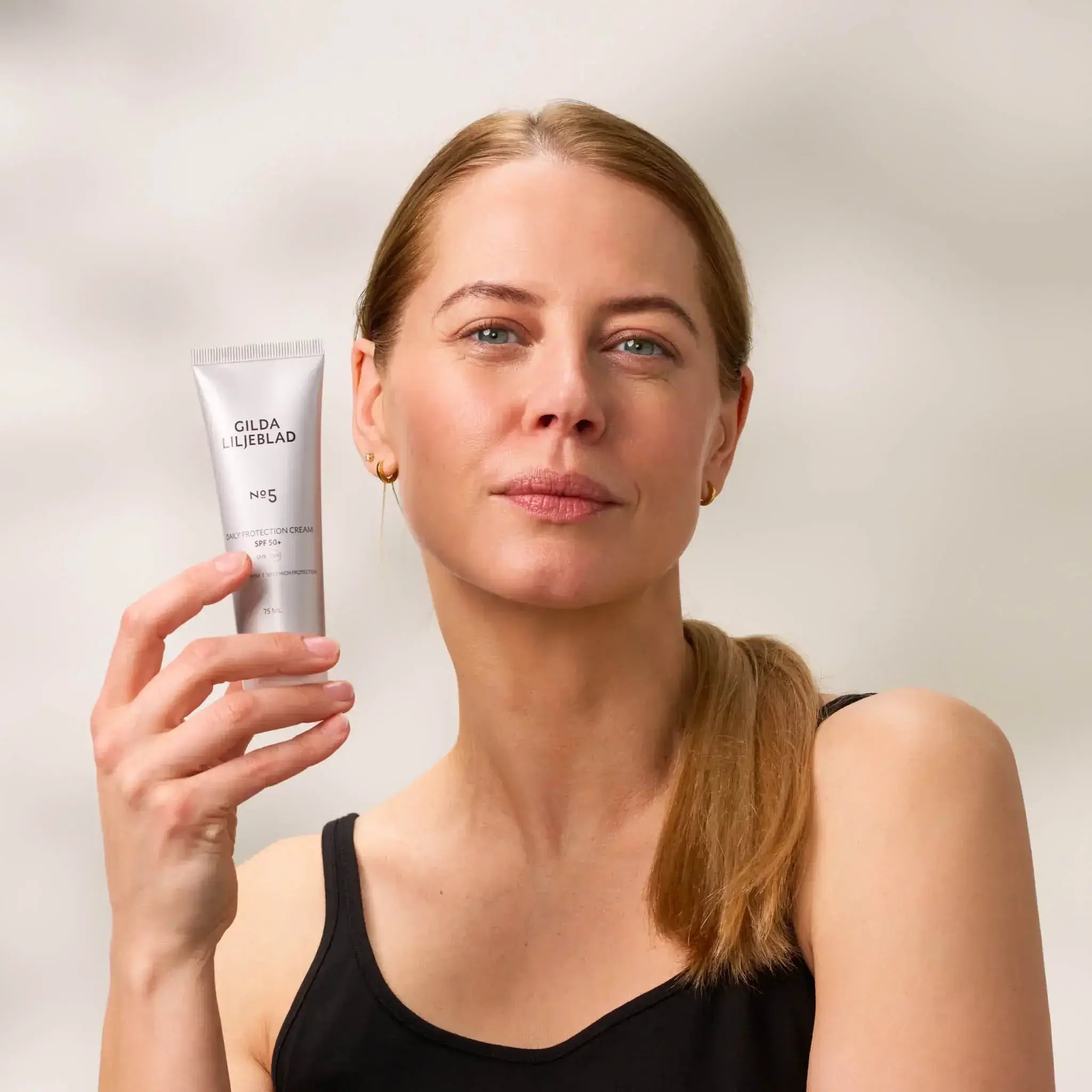 Modelka s SPF 50+